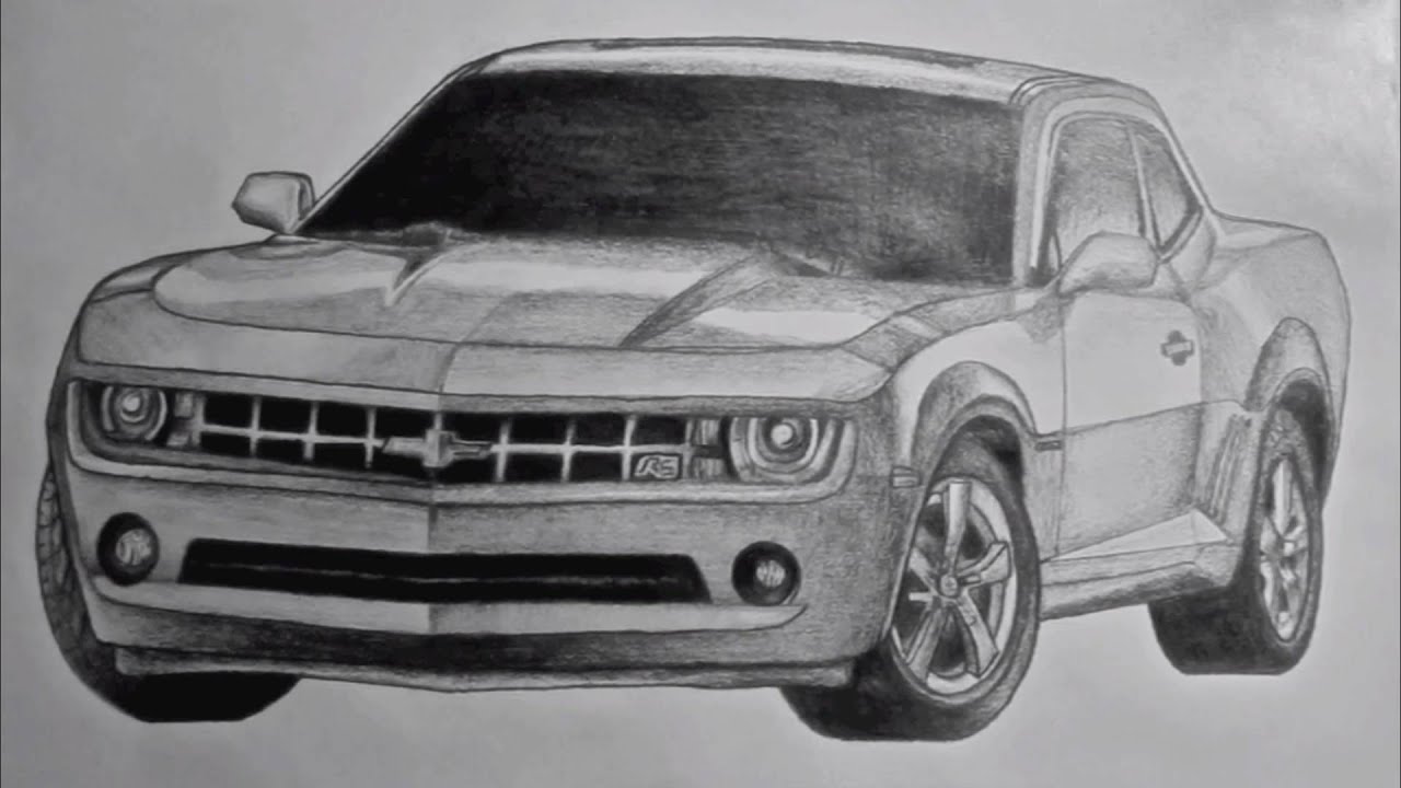 1280x720 Chevy Camaro Drawing - Chevy Camaro Drawing