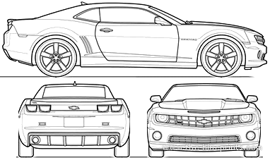 382x227 Blueprints Gt Cars Gt Chevrolet Gt Chevrolet Camaro - Chevy Camaro Drawing