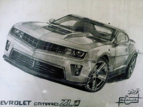 500x375 Chevy Camaro Drawing - Chevy Camaro Drawing
