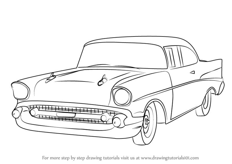 800x566 Learn How To Draw A Chevy Bel Air - Chevy Drawings