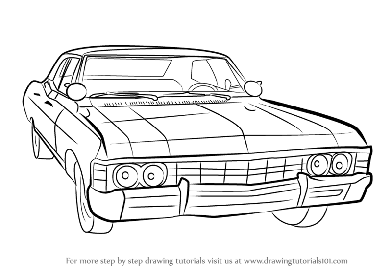 800x565 Learn How To Draw A Chevy Impala - Chevy Drawings