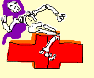 300x250 Skeletor Rides Red Chevy Logo Drawing - Chevy Logo Drawing