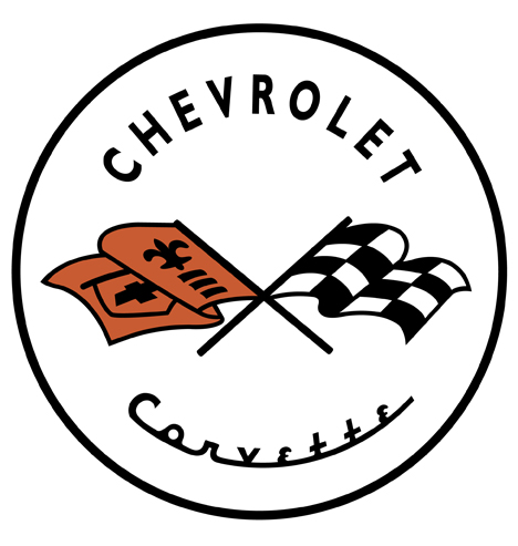 468x493 A Visual History Of Corvette Logos, Part - Chevy Logo Drawing