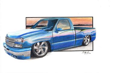 375x243 Chevrolet Silverado Drawing - Chevy Silverado Drawing