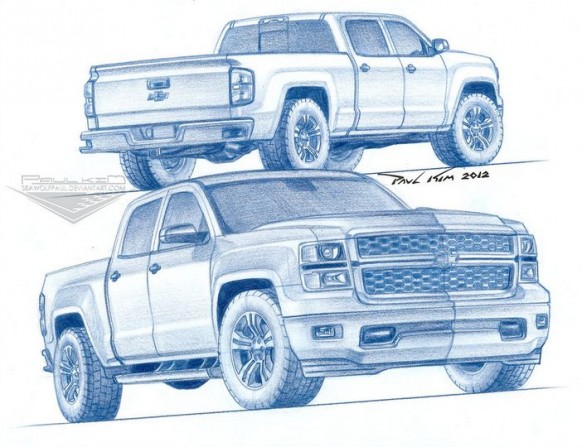 Chevy Silverado Drawing At Explore Collection Of