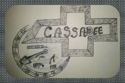 480x320 Drawing Per Ole Man Request Chevy Symbol With My Name And Odometer - Chevy Symbol Drawing