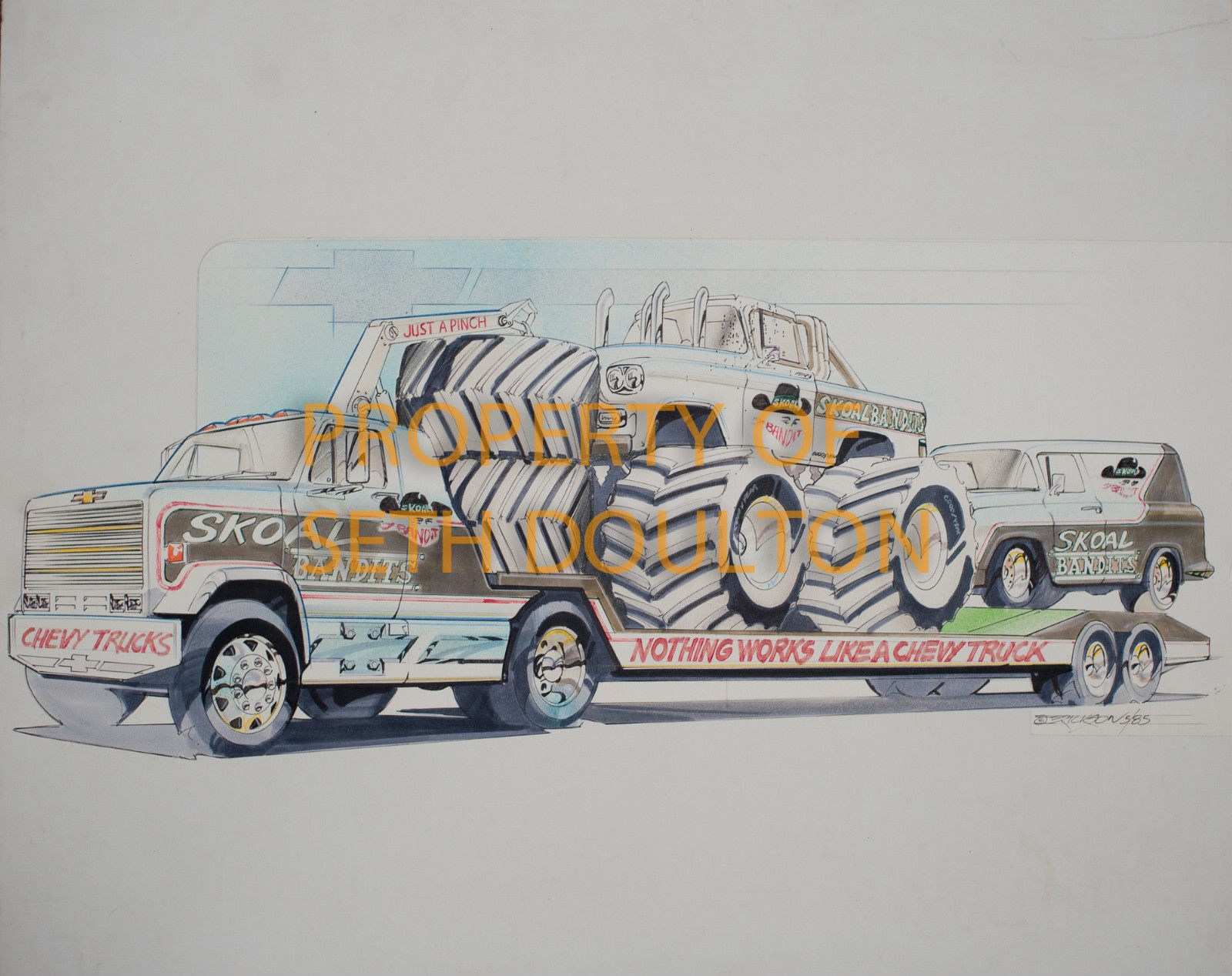 1600x1268 Chevy Trucks Drawings New Skoal Bandits Monster Trucks Wiki - Chevy Truck Drawings