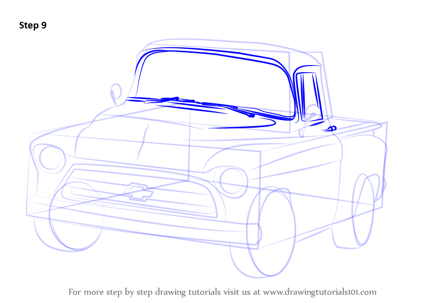843x596 Learn How To Draw A Chevy Truck - Chevy Truck Drawings