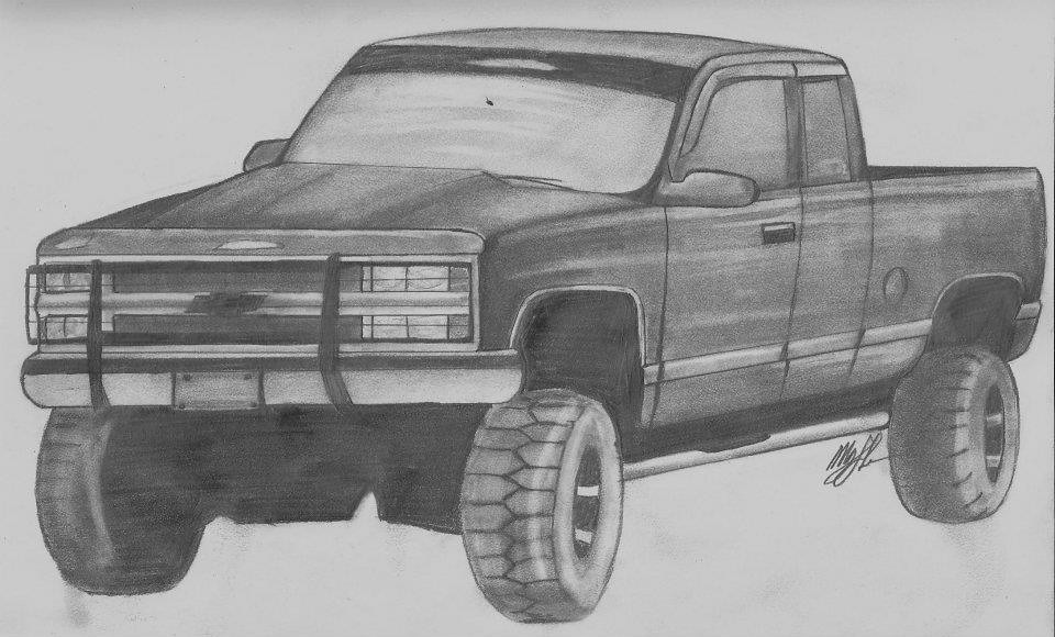 960x580 The World's Best Photos Of Drawings And Truck - Chevy Truck Drawings