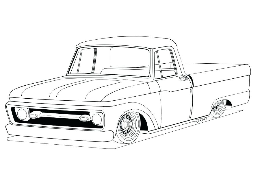 900x643 Old Chevy Truck Coloring Pages Stockware - Chevy Truck Drawings