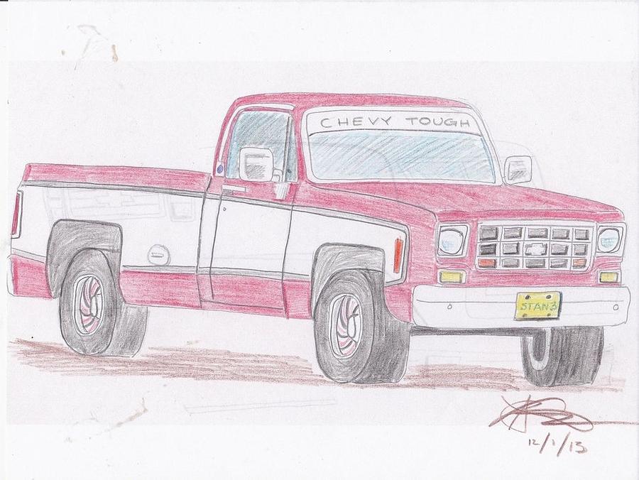Chevy Truck Drawings at PaintingValley.com | Explore collection of