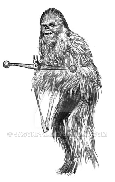 400x631 chewbacca - Chewbacca Drawing