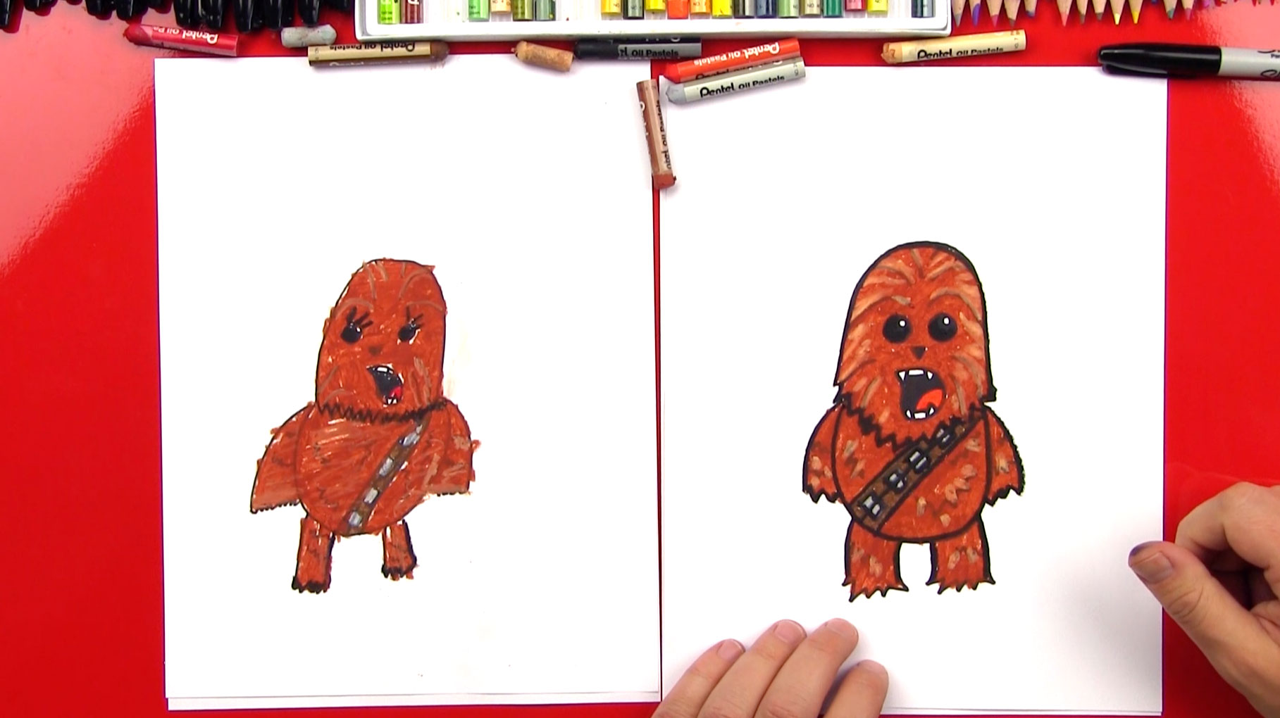 1817x1020 how to draw a cartoon chewbacca - Chewbacca Drawing
