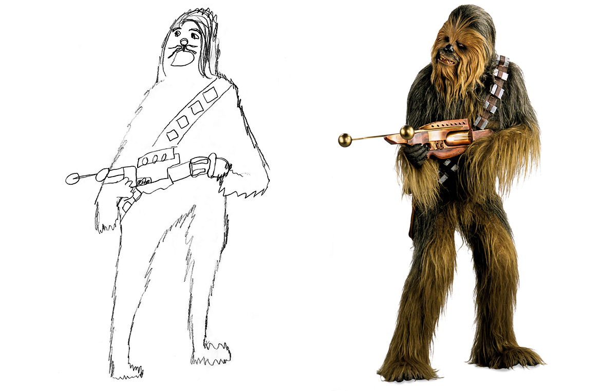 1170x762 my year old's drawing of chewbacca with a sweet comb over - Chewbacca Drawing