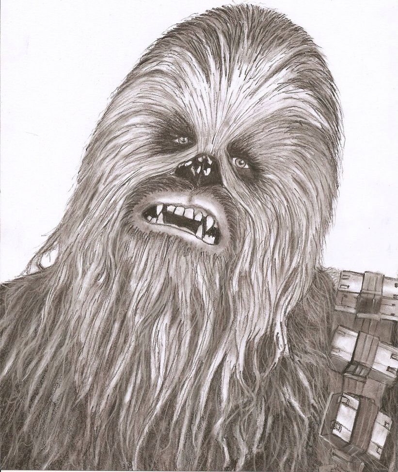 821x973 chewbacca star wars in star wars drawings, drawings - Chewbacca Drawing