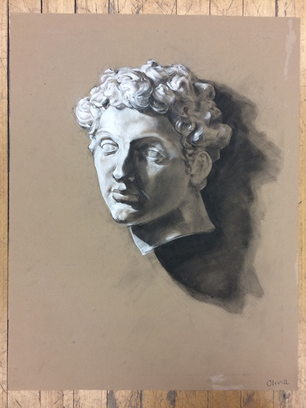 600x800 chiaroscuro drawing exercise on scad portfolios - Chiaroscuro Drawing