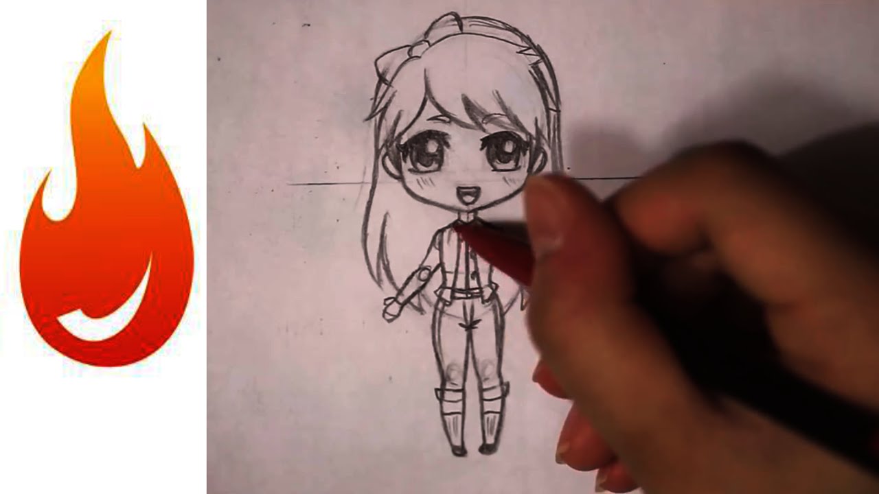 1280x720 How To Draw A Chibi Anime Girl Character Tutorial - Chibi Anime Girl Drawing
