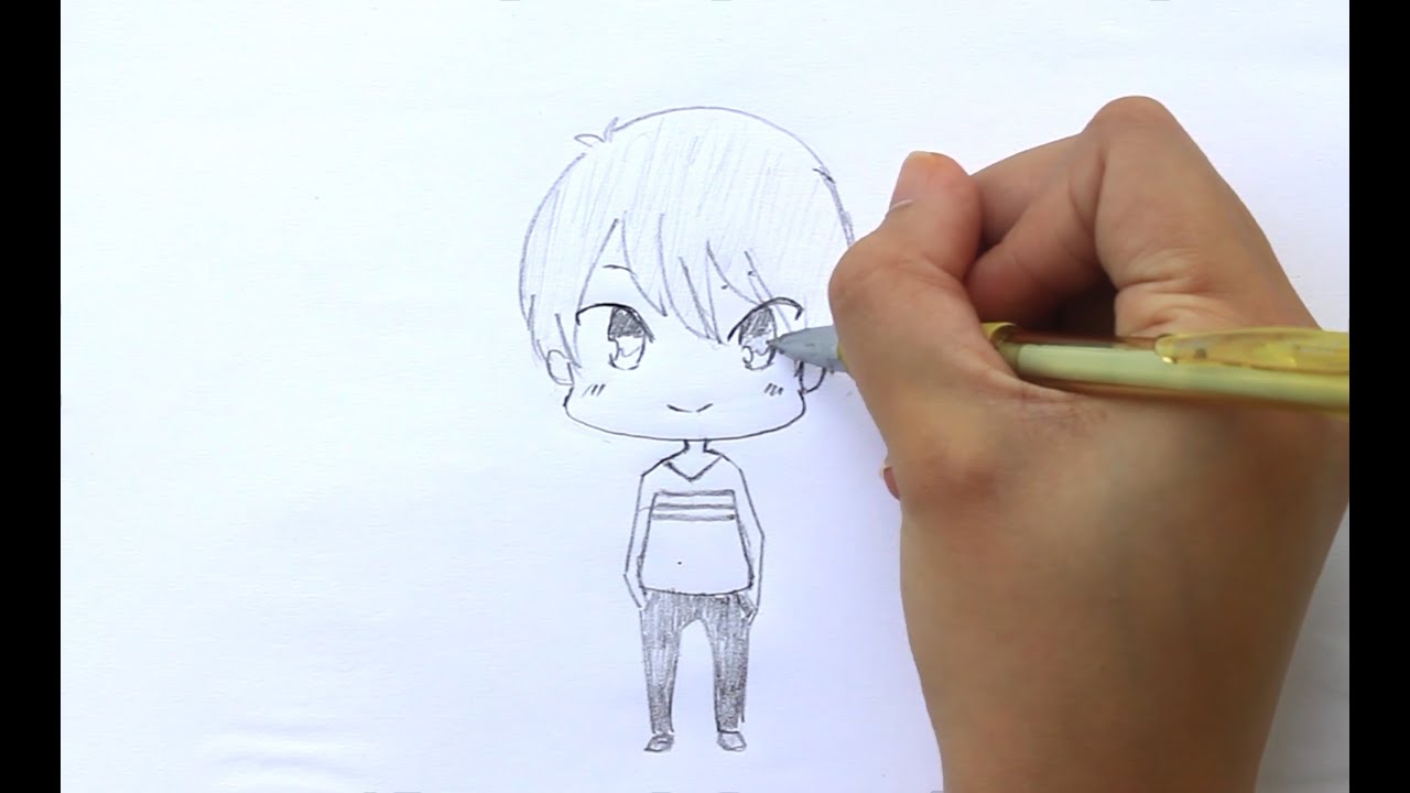 1280x720 How To Draw A Chibi Boy - Chibi Boy Drawing