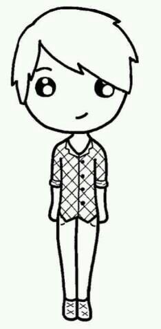 234x476 Boy Chibivery Hard To Delicarts In Cute Cartoon - Chibi Boy Drawing