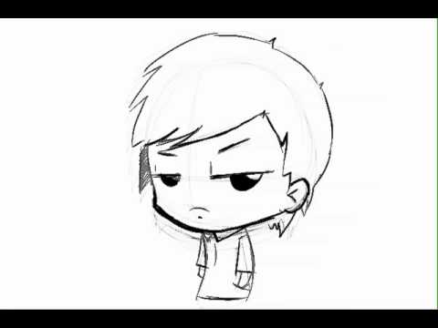 480x360 Bored Boy Chibi - Chibi Boy Drawing