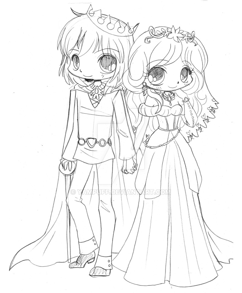 800x966 Chibi Couple Commission - Chibi Couple Drawing