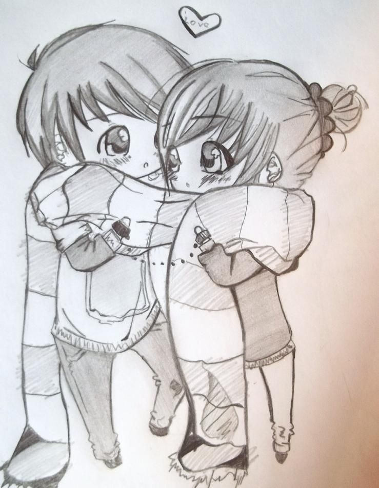 739x952 cute chibi couple couple love! chibi - Chibi Couple Drawing