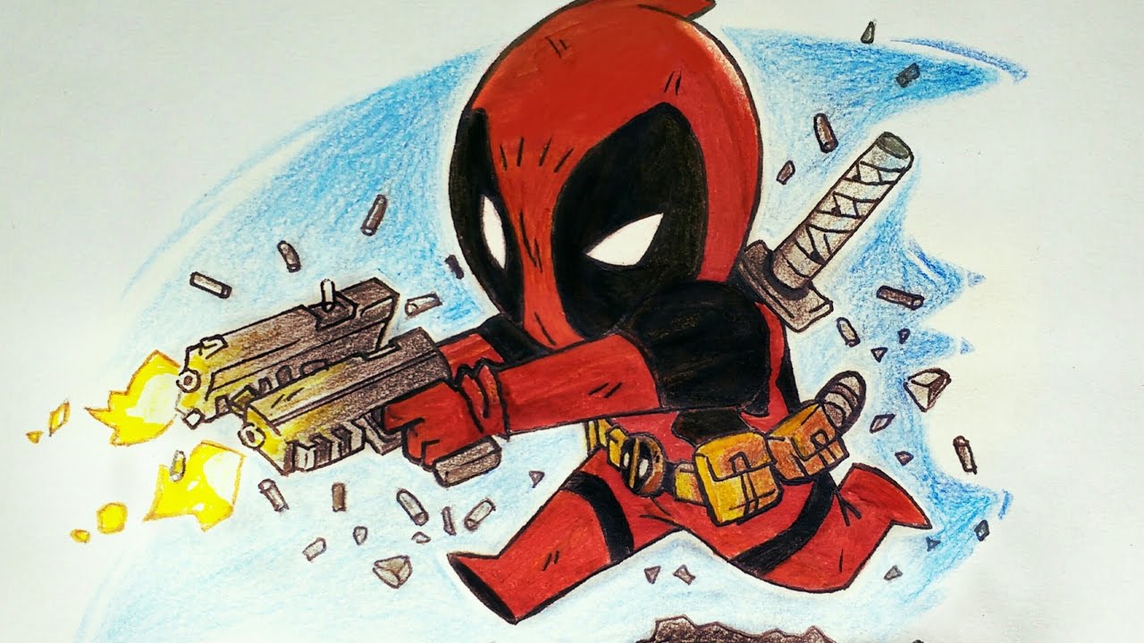 Chibi Deadpool Drawing at PaintingValley.com | Explore collection of ...