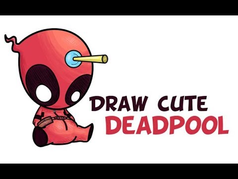 480x360 How To Draw Chibi Deadpool With Nerf Dart Easy Step - Chibi Deadpool Drawing