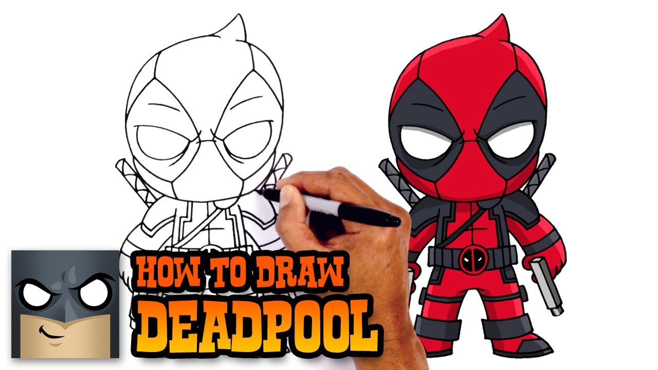 1280x720 How To Draw Deadpool Deadpool - Chibi Deadpool Drawing
