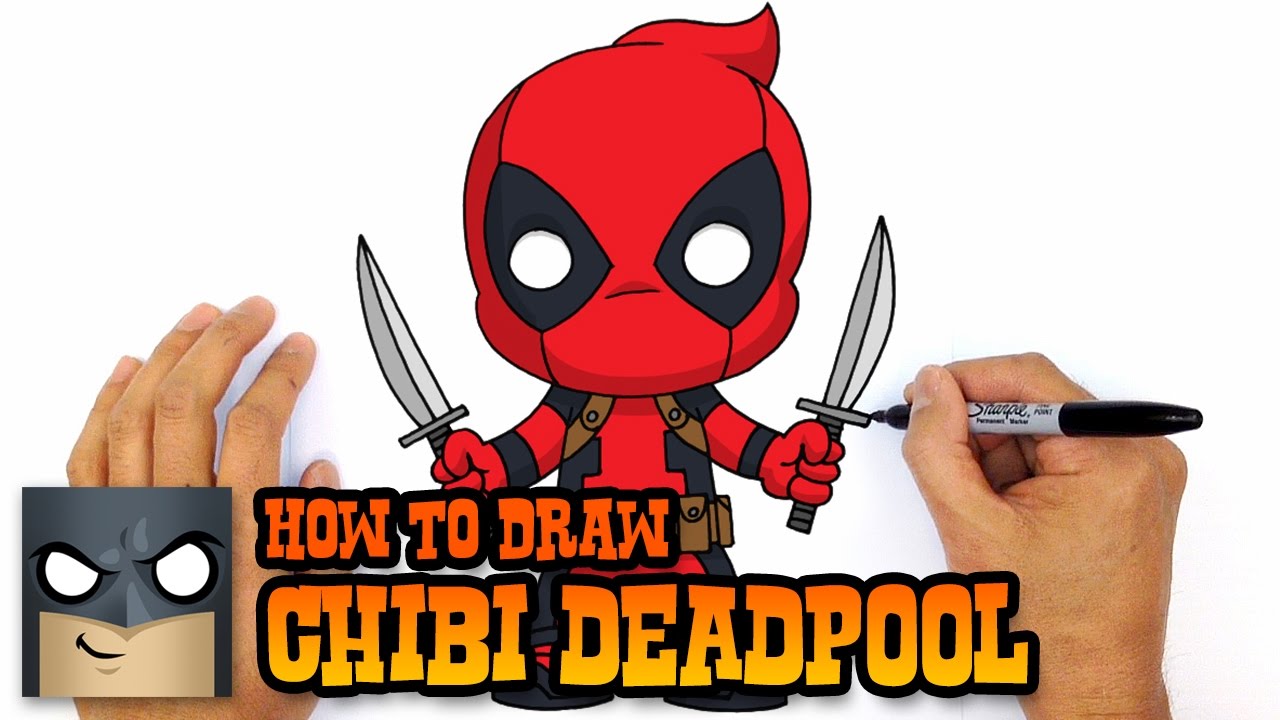 1280x720 How To Draw Deadpool Marvel Comics - Chibi Deadpool Drawing
