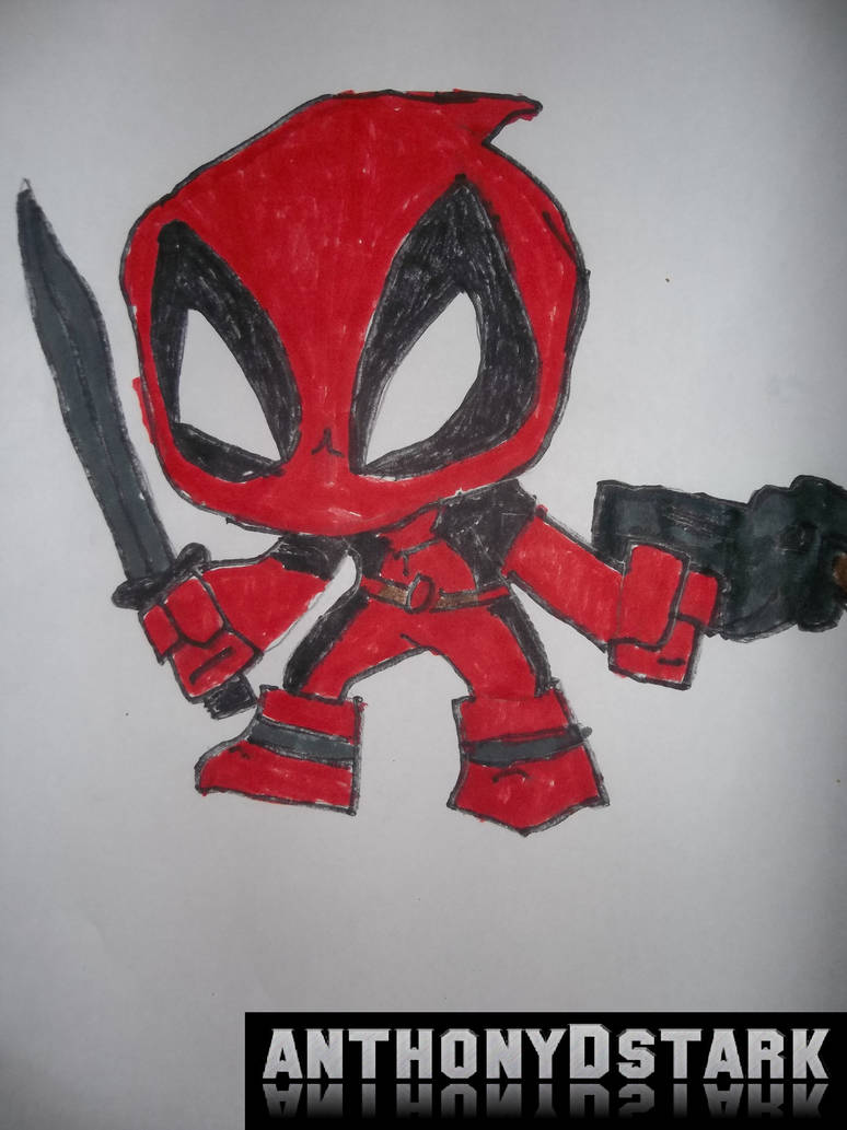 774x1033 My Chibi Deadpool Drawing - Chibi Deadpool Drawing