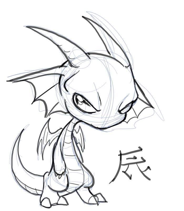 700x800 Chibi Dragon Chibi Dragon - Chibi Dragon Drawing