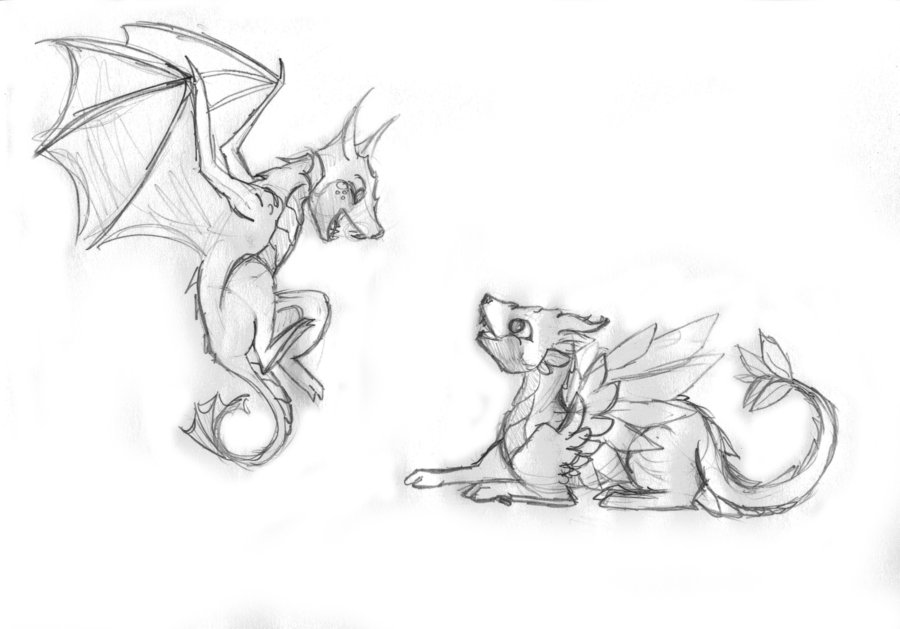 Chibi Dragon Drawing At Paintingvalley Com Explore Collection Of