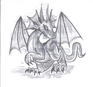 387x363 Chibi Dragon Drawing - Chibi Dragon Drawing