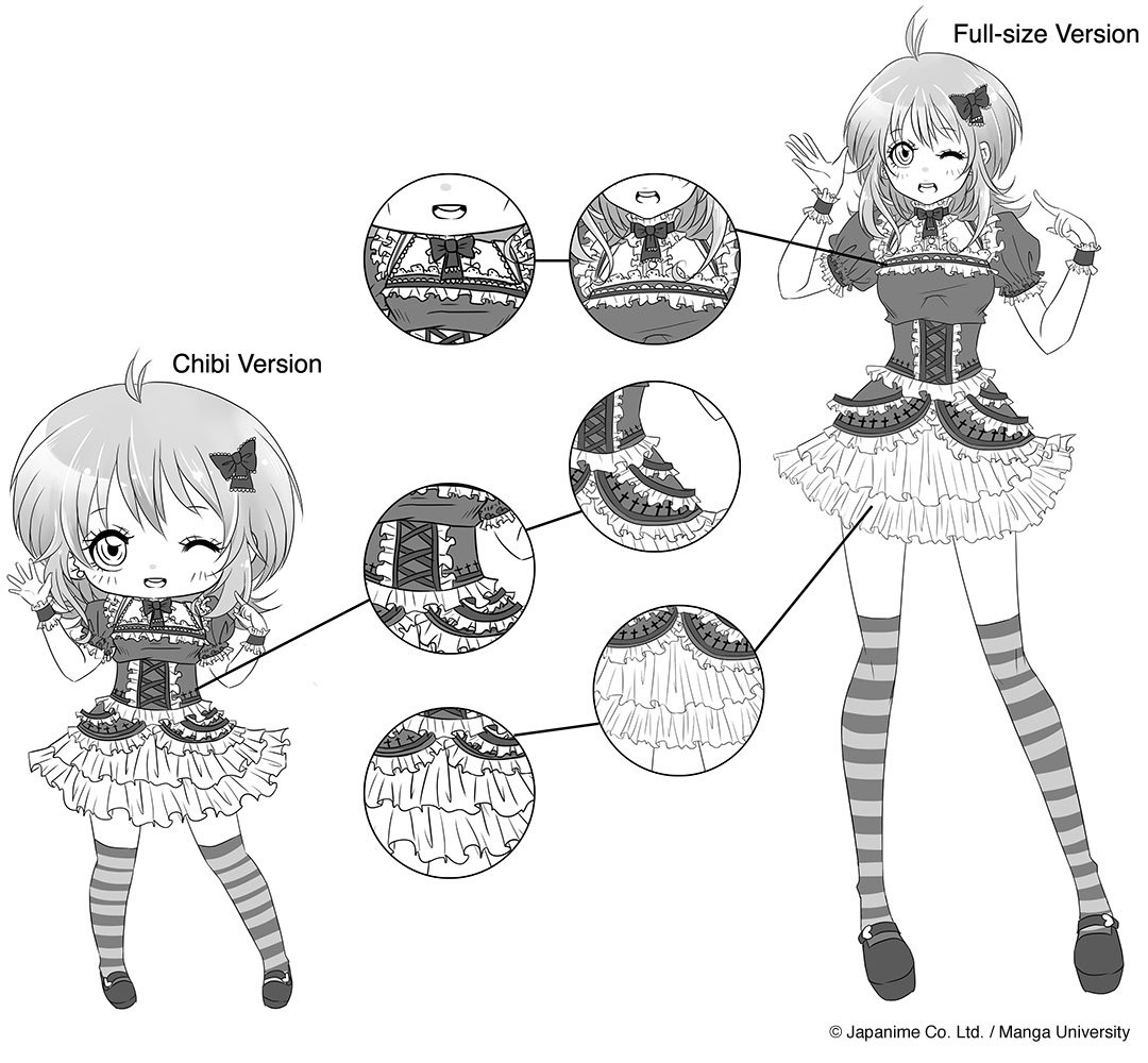 1080x1000 drawing chibi characters manga university campus store - Chibi Drawing