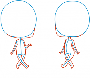 302x262 Drawing Chibis, Step - Chibi Figure Drawing