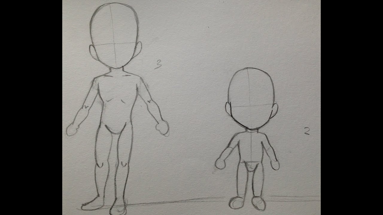 1280x720 How To Draw Chibi For Beginners - Chibi Figure Drawing