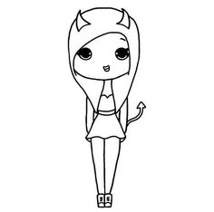 236x234 geek girl template chibi - Chibi Girl Drawing