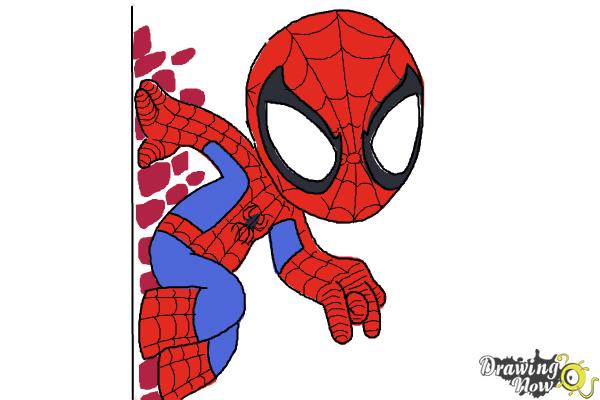 600x400 How To Draw Chibi - Chibi Spiderman Drawing