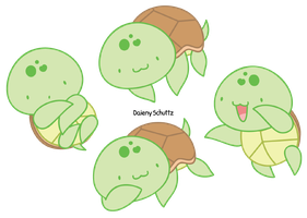 281x200 Chibi Turtle - Chibi Turtle Drawing