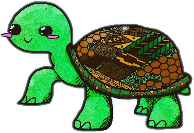 638x436 Cute Chibi Turtle Animal Animalsticker Turtlesticker - Chibi Turtle Drawing