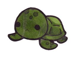 250x200 Chibi Sea Turtle - Chibi Turtle Drawing