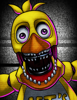 271x350 how to draw withered chica the chicken, step - Chica Drawing