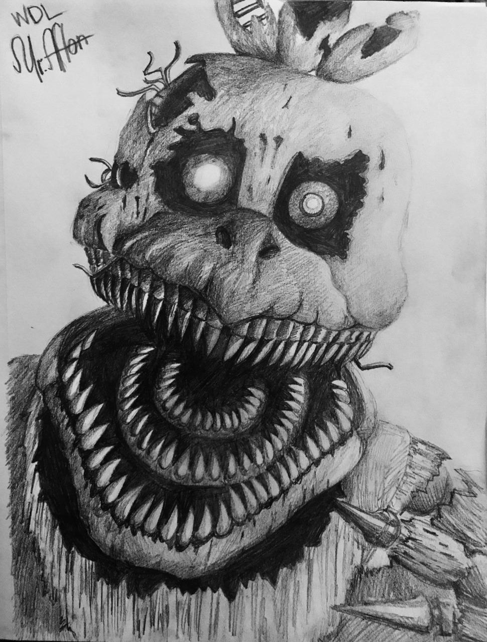 970x1280 nightmare chica drawing - Chica Drawing