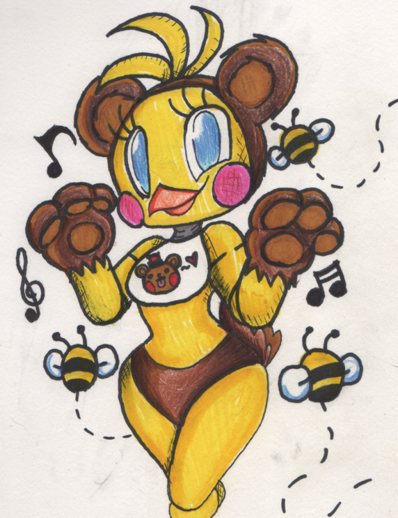 572x743 toy chica drawing - Chica Drawing