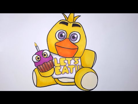 480x360 how to draw chica plushie from five nights at freddy's step - Chica Drawing