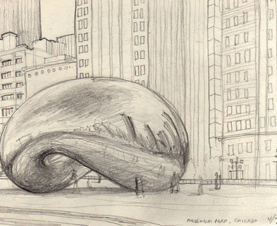 393x321 Drawing Classes Chicago - Chicago Bean Drawing