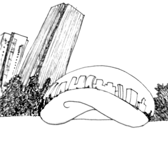 710x600 october - Chicago Bean Drawing