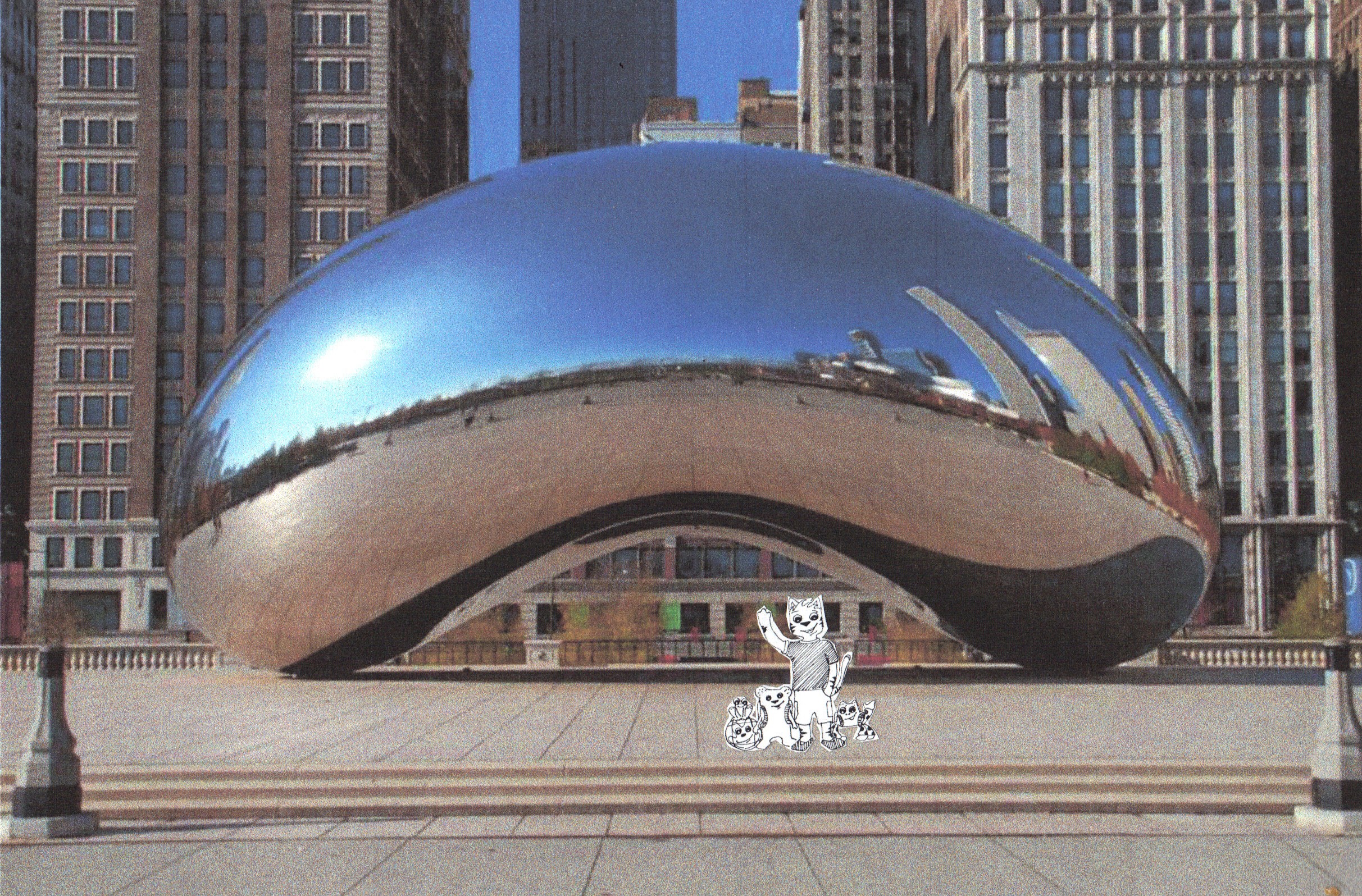 2425x1596 visiting the bean in chicago what a cat! the crafty sisters - Chicago Bean Drawing