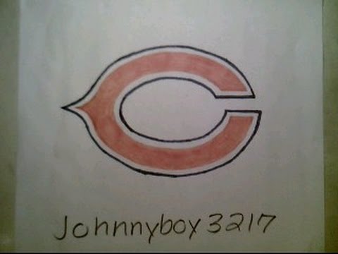 480x360 how to draw chicago bears logo sign - Chicago Bears Drawing